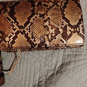 HOBO Metallic Snake Pattern Wallet